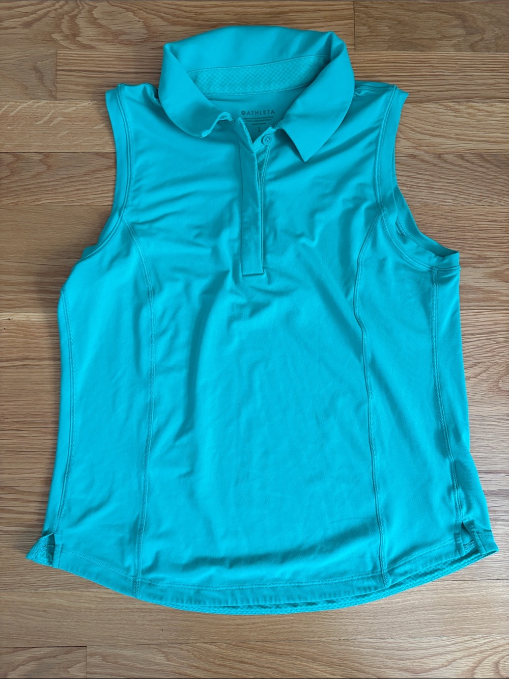 Athleta Women’s Sleeveless Polo Tank in Green